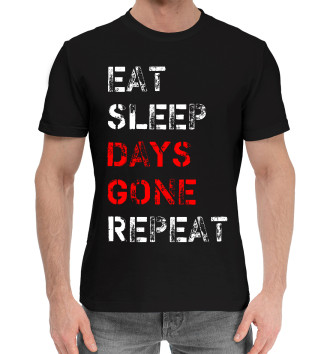 Хлопковая футболка Eat Sleep Days Gone Repeat