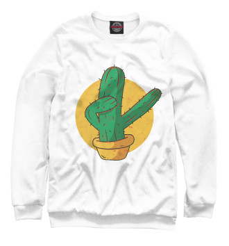 Свитшот для девочек Dabbing cactus