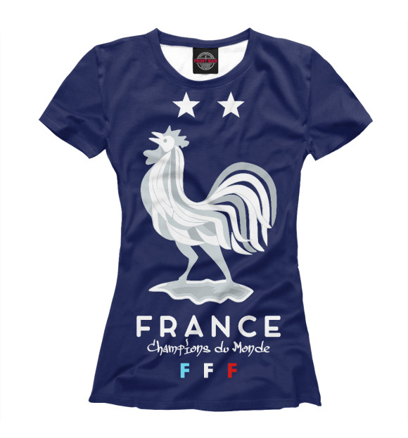 Женская Футболка Сборная Франции