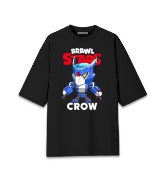 Хлопковая футболка оверсайз Brawl Stars, Crow