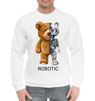 Мужской Хлопковый свитшот Robot Bear