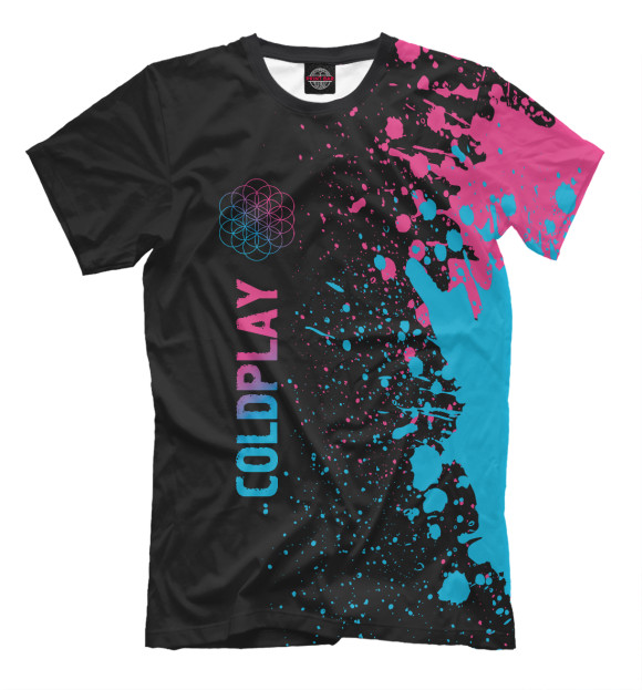 Футболка Coldplay Neon Gradient для мальчиков 