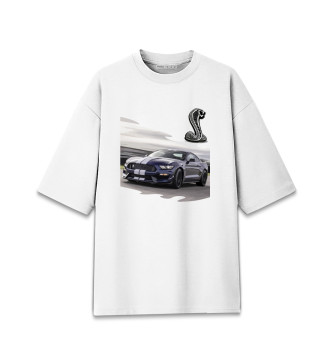Хлопковая футболка оверсайз Mustang Shelby