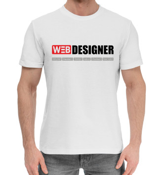 Мужская Хлопковая футболка WEB Designer