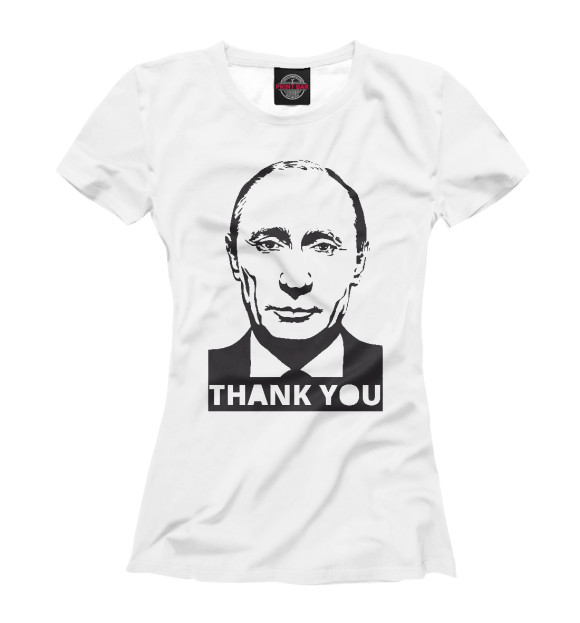 Футболка Putin - Thank You для девочек 
