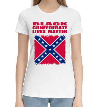 Женская Хлопковая футболка Конфедерация