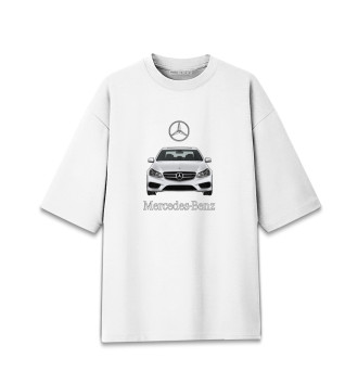 Хлопковая футболка оверсайз Mercedes-Benz