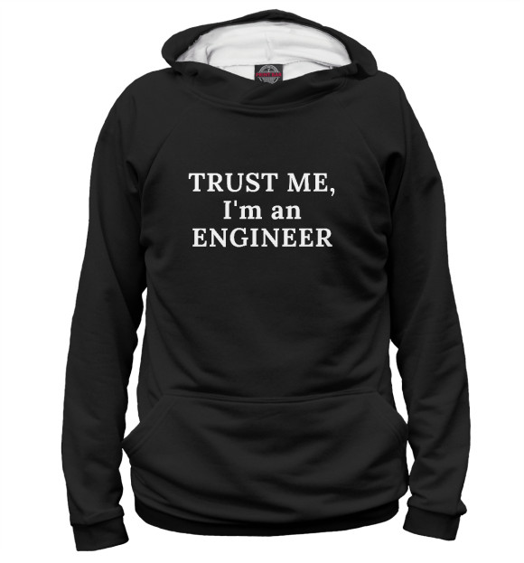 Худи I am an engineer для девочек 