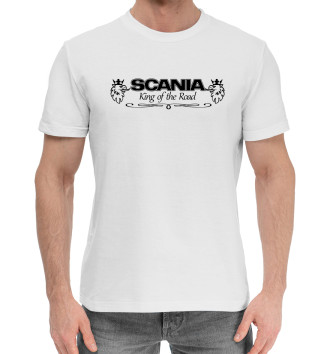 Мужская Хлопковая футболка Scania