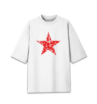 Женская Хлопковая футболка оверсайз USSR Star