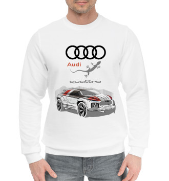 Мужской Хлопковый свитшот Audi quattro