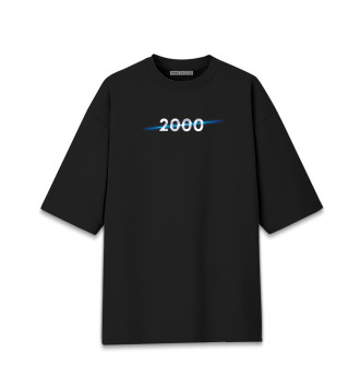 Женская Хлопковая футболка оверсайз Год рождения 2000