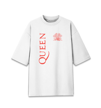 Хлопковая футболка оверсайз Queen