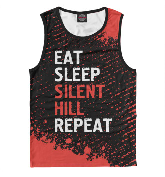 Майка для мальчиков Eat Sleep Silent Hill Repeat