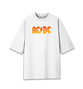 Хлопковая футболка оверсайз AC/DC