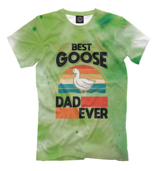 Мужская Футболка Best Goose Dad Ever