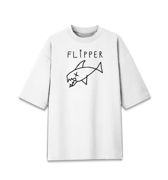 Мужская Хлопковая футболка оверсайз Flipper Nirvana