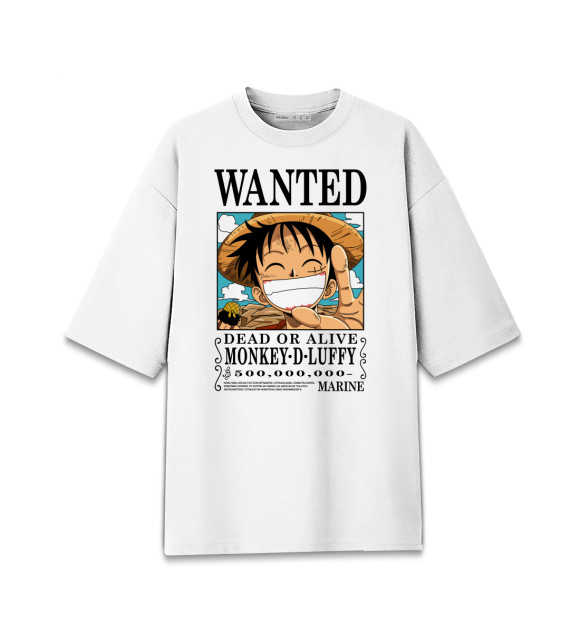 Мужская Хлопковая футболка оверсайз One Piece