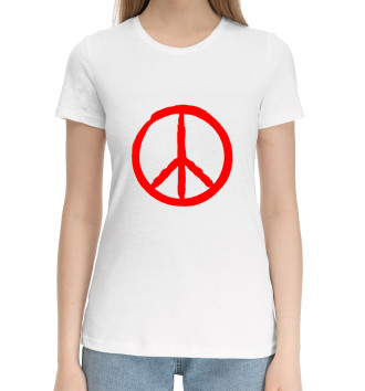 Хлопковая футболка Peace