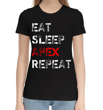 Хлопковая футболка Eat Sleep Apex Repeat