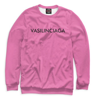 Свитшот Vasilinciaga розовый фон