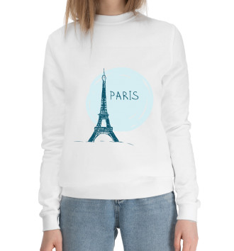Хлопковый свитшот Париж
