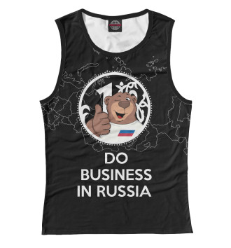 Майка для девочек Do business in Russia