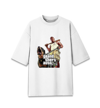 Мужская Хлопковая футболка оверсайз GTA 5