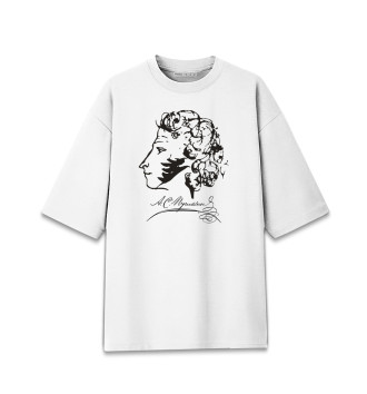 Женская Хлопковая футболка оверсайз Пушкин