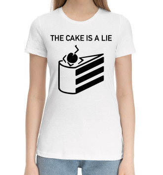 Хлопковая футболка Торт - это ложь