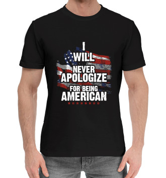 Хлопковая футболка Я Американец