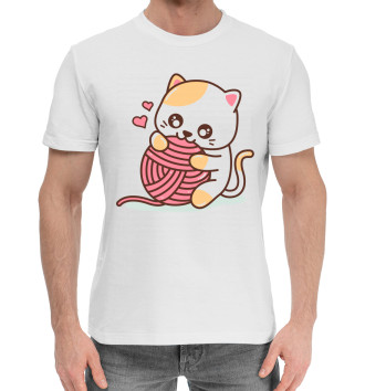 Хлопковая футболка Коты