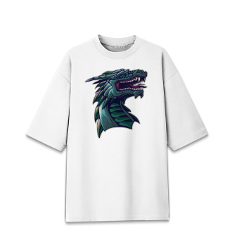 Хлопковая футболка оверсайз Дракон