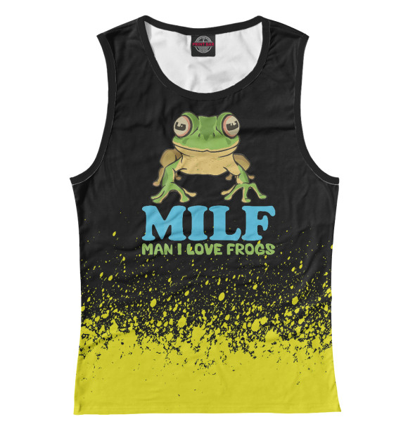 Майка MILF Man I Love Frogs для девочек 