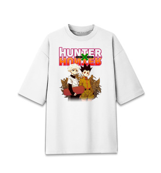 Хлопковая футболка оверсайз Hunter x Hunter
