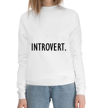 Женский Хлопковый свитшот Introvert.