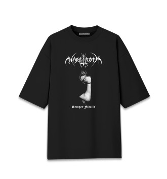 Мужская Хлопковая футболка оверсайз Nargaroth