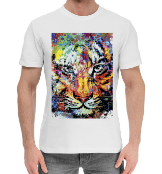 Мужская Хлопковая футболка Tiger