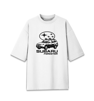 Женская Хлопковая футболка оверсайз SUBARU