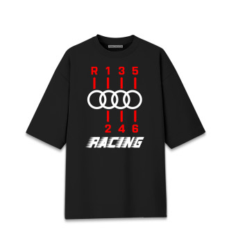 Мужская Хлопковая футболка оверсайз Audi - Gearbox - Pro Racing