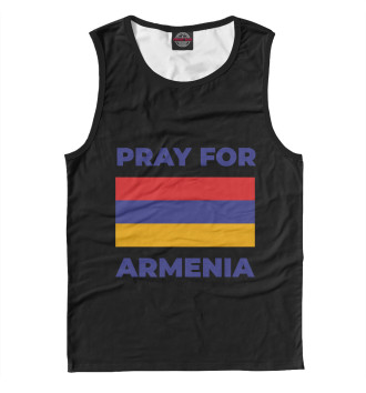 Мужская Майка Pray For Armenia
