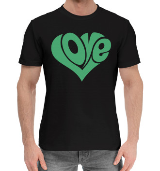 Мужская Хлопковая футболка Love