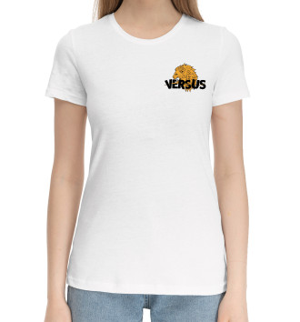 Женская Хлопковая футболка Лев против (VERSUS)