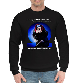Мужской Хлопковый свитшот Marilyn Manson Omega