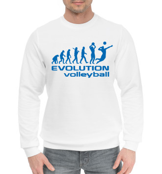 Мужской Хлопковый свитшот Volleyball evolution