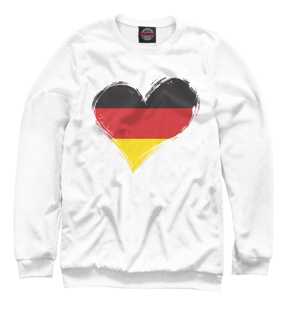 Свитшот Сердце Германии (флаг) для девочек 