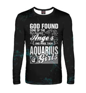 Лонгслив God Found Angels Aquarius