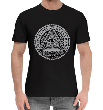 Мужская Хлопковая футболка illuminati