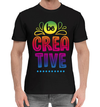 Хлопковая футболка Be creative