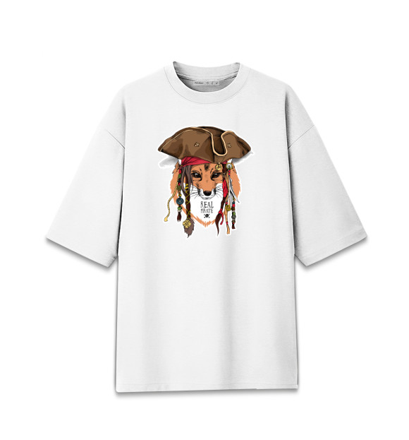 Мужская Хлопковая футболка оверсайз Real pirate Fox